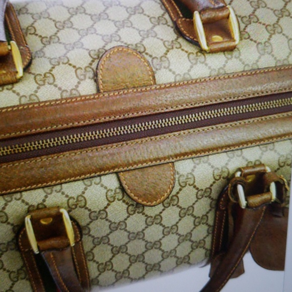Authentic vintage Gucci Shelly Line GG Travel bag - Picture 5 of 7